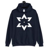 White Star of David Tips Unisex Hoodie Ends Ethiopian Falasha Abyssinian Kiosk Fashion Cotton Apparel Clothing Gildan Original Art