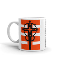 Black Cross Red Stripes Coffee Mug Ethiopian Coptic Orthodox Abyssinian Kiosk Christian