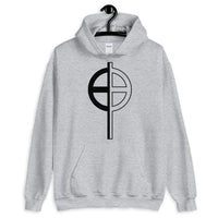 Black Half Solid Half Empty Cross Unisex Hoodie Abyssinian Kiosk Ethiopian Coptic Orthodox Tewahedo Christian Gildan Original Art Fashion Cotton Apparel Clothing