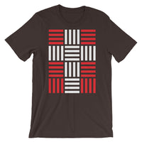 4 Lines White Cross Red Unisex T-Shirt Abyssinian Kiosk Christian Bella Canvas Original Art Fashion Cotton Apparel Clothing