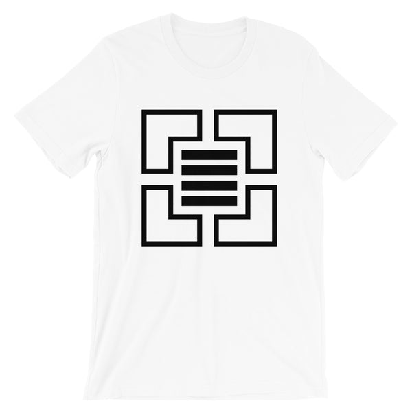 Black Corners & 4 Lines Unisex T-Shirt Abyssinian Kiosk Fashion Cotton Apparel Clothing Bella Canvas Original Art