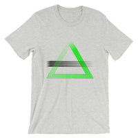 Green Triangles & Black Strikes Unisex T-Shirt Abyssinian Kiosk Fashion Cotton Apparel Clothing Bella Canvas Original Art