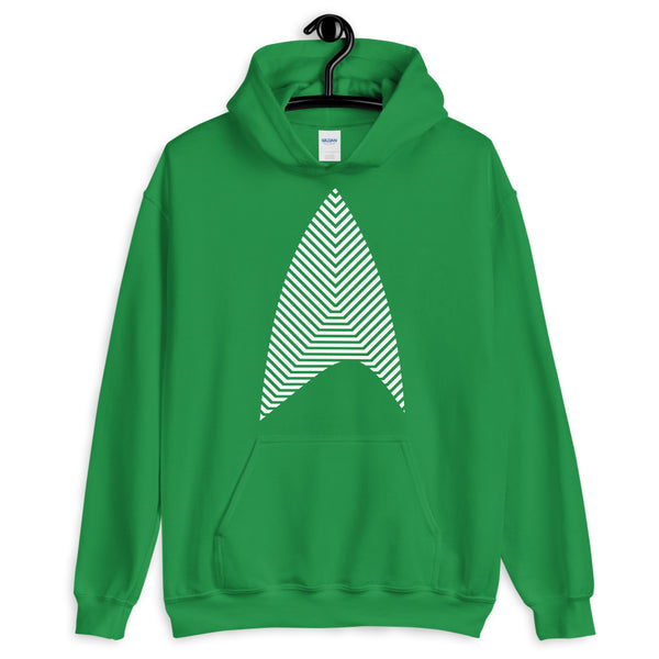 Sisko Kid White Lines Unisex Hoodie Cirroc Lofton Jake Sisko Star Trek Deep Space Nine Combadge Communicator Abyssinian Kiosk Gildan