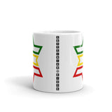 Green, Yellow, Red Star of David Coffee Mug Abyssinian Kiosk Abyssinia Ethiopia Flag Rasta Lion of Judah