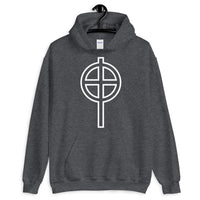 Circle Top White Hollow Cross Unisex Hoodie Abyssinian Kiosk Ethiopian Coptic Orthodox Tewahedo Christian Gildan Original Art Fashion Cotton Apparel Clothing