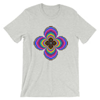 Psychedelic #9 Cross Black Unisex T-Shirt Trip Trippy Colorful Ethiopian Coptic Orthodox Abyssinian Kiosk Christian Bella Canvas Original Art Fashion Cotton Apparel Clothing