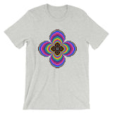 Psychedelic #9 Cross Black Unisex T-Shirt Trip Trippy Colorful Ethiopian Coptic Orthodox Abyssinian Kiosk Christian Bella Canvas Original Art Fashion Cotton Apparel Clothing