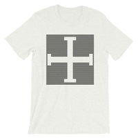 Black Lines Empty + Cross Unisex T-Shirt Abyssinian Kiosk Equal Arm Cross Christian Lines Bella Canvas Original Art Fashion Cotton Apparel Clothing