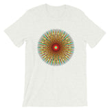 Multi Star Black Unisex T-Shirt Abyssinian Kiosk Colorful Iris Fashion Cotton Apparel Clothing Bella Canvas Original Art