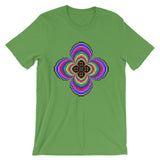 Psychedelic #9 Cross Black Unisex T-Shirt Trip Trippy Colorful Ethiopian Coptic Orthodox Abyssinian Kiosk Christian Bella Canvas Original Art Fashion Cotton Apparel Clothing