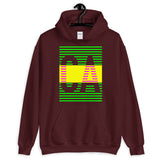 Green Yellow CA Unisex Hoodie Abyssinian Kiosk Fashion Cotton Apparel Clothing Gildan Original Art