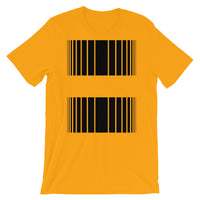 Black Broken Barcode Unisex T-Shirt Bella Canvas Original Art Abyssinian Kiosk Fashion Cotton Apparel Clothing