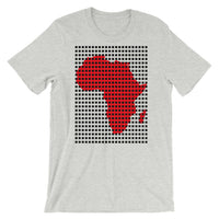 Black Squares Red Africa Unisex T-Shirt Map African Abyssinian Kiosk Fashion Cotton Apparel Clothing Bella Canvas Original Art