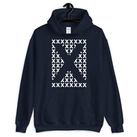 Blank X White X's Unisex Hoodie Abyssinian Kiosk Fashion Cotton Apparel Clothing Gildan Original Art