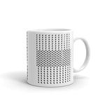 Black Slanted Squares Kaffa Mug