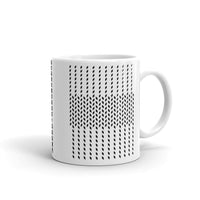 Black Slanted Squares Kaffa Mug