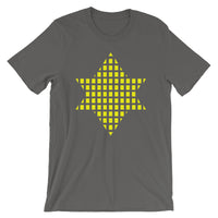 Yellow Boxes Star of David Unisex T-Shirt Abyssinian Kiosk Rectangles Jewish Falasha Abyssinia Ethiopia Bella Canvas Original Art Fashion Cotton Apparel Clothing