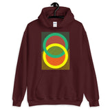 Green Yellow Rings Red Inner Unisex Hoodie Abyssinian Kiosk Fashion Cotton Apparel Clothing Gildan Original Art