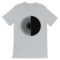 Black Half Star Half Circle Unisex T-Shirt Abyssinian Kiosk Fashion Cotton Apparel Clothing Bella Canvas Original Art