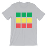 GYR Blocks Unisex T-Shirt Bella Canvas Original Art Abyssinian Kiosk Fashion Cotton Apparel Clothing Green Yellow Red Ethiopia Ethiopian Flag