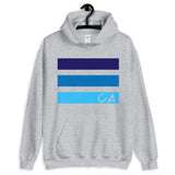 Blues CA Cutout Unisex Hoodie California State Abyssinian Kiosk Fashion Cotton Apparel Clothing Gildan Original Art