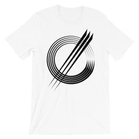 Black Circles & Strikes Unisex T-Shirt Abyssinian Kiosk Fashion Cotton Apparel Clothing Bella Canvas Original Art