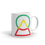 Green Yellow Red Circle Triangle Kaffa  Mug