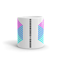 Cyan Magenta Cube Illusion Kaffa Mug