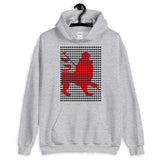Black Squares Red Lion Unisex Hoodie Ethiopian Lion of Judah Ethiopia African Abyssinian Kiosk Fashion Cotton Apparel Clothing Gildan Original Art