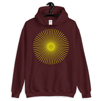 Yellow Cube Spokes Unisex Hoodie Abyssinian Kiosk Squares Bicycle Spokes Fashion Cotton Apparel Clothing Gildan Original Art 