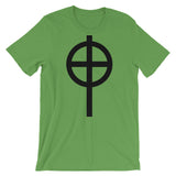Circle Top Black Cross Unisex T-Shirt Abyssinian Kiosk Ethiopian Coptic Orthodox Tewahedo Christian Bella Canvas Original Art Fashion Cotton Apparel Clothing