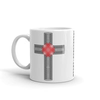 Black & Red Ellipse Cross Kaffa Mug