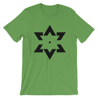 Black Star of David Tips Unisex T-Shirt Ends Ethiopian Falasha Abyssinian Kiosk Fashion Cotton Apparel Clothing Bella Canvas Original Art