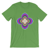 Psychedelic #9 Cross White Unisex T-Shirt Trip Trippy Colorful Ethiopian Coptic Orthodox Abyssinian Kiosk Christian Bella Canvas Original Art Fashion Cotton Apparel Clothing