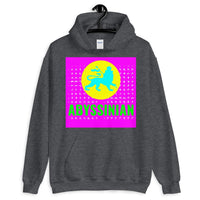 Abyssinian Logo Magenta Background Unisex Hoodie Abyssinian Kiosk Ethiopian Lion of Judah Amharic Ethiopia Gildan Original Art