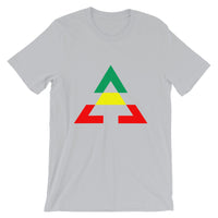 Pyramid GYR Unisex T-Shirt Pyramid RWB Unisex T-Shirt Bella Canvas Original Art Abyssinian Kiosk Fashion Cotton Apparel Clothing Triangle GYR Green Yellow Red Ethiopia Ethiopian Flag