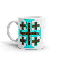 Cyan Black Orange #12 Cross Kaffa Mug