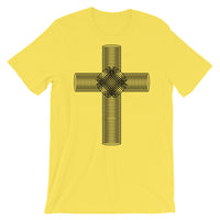 Black Ellipse Cross Bella Canvas Unisex T-Shirt Abyssinian Kiosk Christian Jesus Religion Cross Bella Canvas Original Art Fashion Cotton Apparel Clothing