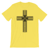 Black Ellipse Cross Bella Canvas Unisex T-Shirt Abyssinian Kiosk Christian Jesus Religion Cross Bella Canvas Original Art Fashion Cotton Apparel Clothing