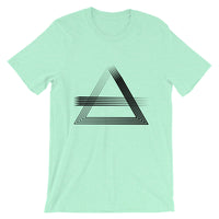 Black Triangles & Strikes Unisex T-Shirt Abyssinian Kiosk Fashion Cotton Apparel Clothing Bella Canvas Original Art