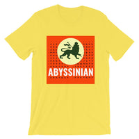Abyssinian Logo White Letters Unisex T-Shirt Ethiopian Lion of Judah Abyssinian Kiosk Abyssinia Ethiopia