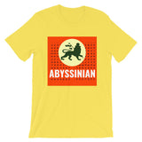 Abyssinian Logo White Letters Unisex T-Shirt Ethiopian Lion of Judah Abyssinian Kiosk Abyssinia Ethiopia