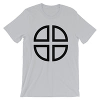 Between the Lines Cross Black Unisex T-Shirt Abyssinian Kiosk Ethiopian Coptic Orthodox Tewahedo Christian Bella Canvas Original Art Fashion Cotton Apparel Clothing