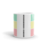 Green Yellow Red Squares Kaffa Mug