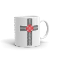 Black & Red Ellipse Cross Kaffa Mug