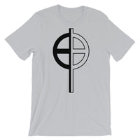 Black Half Solid Half Empty Cross Unisex T-Shirt Abyssinian Kiosk Ethiopian Coptic Orthodox Tewahedo Christian Bella Canvas Original Art Fashion Cotton Apparel Clothing