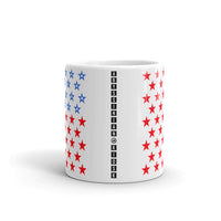 Star Spangled 2 Kaffa Mug Coffee Cup 50 Stars States United States of America American Flag Red White Blue Freedom USA Original Art Abyssinian Kiosk