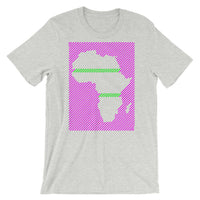 Africa Diagonal Lines Magenta Green Unisex T-Shirt Abyssinian Kiosk Fashion Cotton Apparel Clothing Bella Canvas Original Art