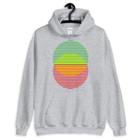 GYR Lined Circles Unisex Hoodie Abyssinian Kiosk Joining Circles Fashion Cotton Apparel Clothing Gildan Original Art Green Yellow Red Ethiopian Flag