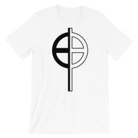 Black Half Solid Half Empty Cross Unisex T-Shirt Abyssinian Kiosk Ethiopian Coptic Orthodox Tewahedo Christian Bella Canvas Original Art Fashion Cotton Apparel Clothing